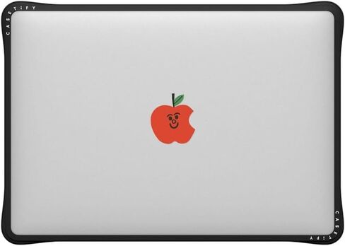 CaseTify Impact MacBook Pro 14 "(M1-M4) [CUSTHIENT IMPACT CORNERS/GRATERSATART/Anti Slip Grip]-Clear Black in Saudi Arabia