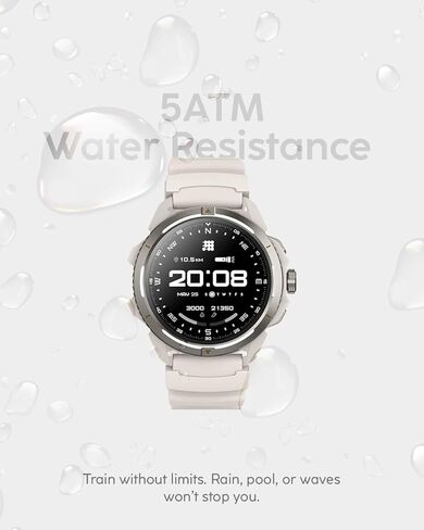 ساعة ذكية Cubitt Terra Rugged مع نظام تحديد المواقع العالمي (GPS) ثنائي النطاق، وشاشة AMOLED مقاس 1.48 بوصة، وخرائط غير متصلة بالإنترنت، وVITA AI، ومدرب الذكاء الاصطناعي، ودرجة الاستعداد، و5ATM، وبطارية تدوم 14 يومًا - أسود سبج in Kuwait