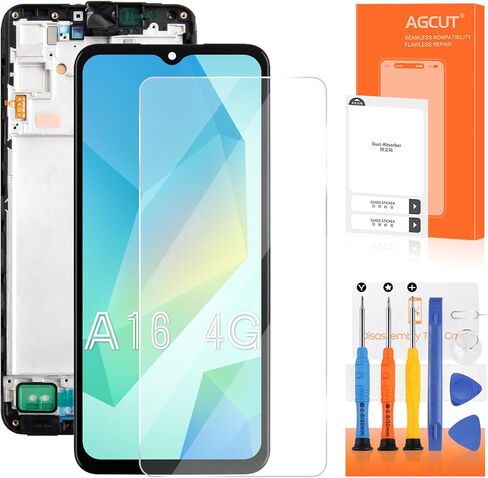 INCELL لهاتف Samsung Galaxy A16 4G استبدال شاشة Samsung A16 4G LCD SM-A165F، SM-A165F/DS، SM-A165M، SM-A165M/DS مجموعة شاشة رقمية LCD تعمل باللمس مع إطار (ليس لـ 5G) in Kuwait