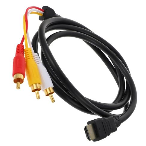 Homoyoyo High-Definition Multimedia Interface to Composite Adapter Cable for TV DVD HDTV Connecting Wire with High-Definition Video Transmission Uncompressed Audio-Video Patch Cord for Home in Saudi Arabia