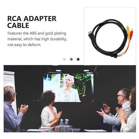 Homoyoyo High-Definition Multimedia Interface to Composite Adapter Cable for TV DVD HDTV Connecting Wire with High-Definition Video Transmission Uncompressed Audio-Video Patch Cord for Home in Saudi Arabia