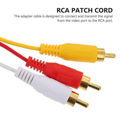 Homoyoyo High-Definition Multimedia Interface to Composite Adapter Cable for TV DVD HDTV Connecting Wire with High-Definition Video Transmission Uncompressed Audio-Video Patch Cord for Home in Saudi Arabia