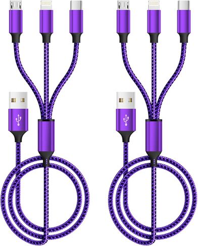 Idison Corlorful USB C إلى USB C Cable 60W (3A) ، كابل الشاحن USB C المضفر من النايلون ، شحن سريع لـ iPhone 15 Pro Max Plus/Samsung S23 ، Switch ، PAD والمزيد (3 أقدام 3pack) in Saudi Arabia