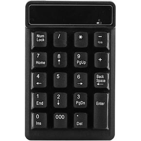plplaaoo Bluetooth Numeric Keypad Wireless Number Pad 19 Keys with Thousands Key 10M Connection Design for Data Entry Professionals Office Home Use in Saudi Arabia