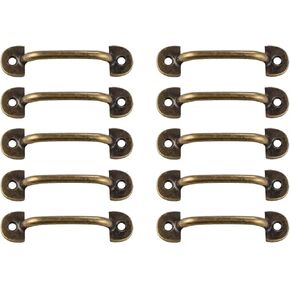 Vintage Drawer Handles, 10pcs Antique Bronze Distance Drop Swing Handles Cabinet Knob Kitchen Hardware(Bronze) in Kuwait