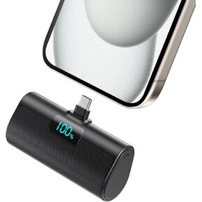 شاحن محمول صغير لهاتف iPhone 17/16، بنك طاقة PD USB C بقدرة 5500 مللي أمبير في الساعة، حزمة بطارية لشاحن الهاتف بجيب السفر لسلسلة iPhone 17/17 Pro Max/16/16 Pro/15، وSamsung Galaxy Android وما إلى ذلك in Kuwait