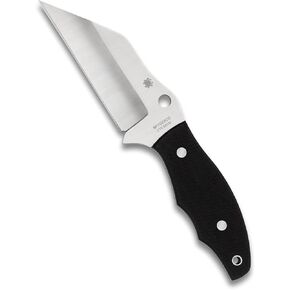 سكين Spyderco Ronin 2 ذو الشفرة الثابتة مع شفرة CTS BD1 من الفولاذ المقاوم للصدأ مقاس 4.08 بوصة وغمد بولتارون مصبوب خصيصًا - PlainEdge - FB09GP2 in Kuwait
