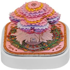 تقويم RORA ثلاثي الأبعاد لعام 2026، تقويم قطعة وقت المكتب 2026، مفكرة فنية ورقية ثلاثية الأبعاد قابلة للتمزيق، تقويم مكتب إبداعي ثلاثي الأبعاد، هدية نحت الورق DIY (لغة الورود) in Kuwait