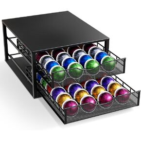 K Cup Holder - Coffee Bar Organizer for Countertop - K Cup Drawer Organizer - Coffee Station Accessories - Keurig Coffee Pod Holders for Counter Small Space - Kpod Kcup Storage - Coffee Pods Holder in Saudi Arabia