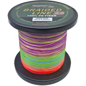 خط قيادة الصيد من ألياف البولي إيثيلين 100% من MASTERPRO، 300 ياردة، ملون، قطر رقيق للغاية 25 رطل 30 رطل 40 رطل 50 رطل 80 رطل 100 رطل بالقرب من الصفر، 8 خيوط مضفرة قوية in Kuwait