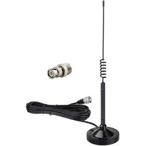 Superbat 27MHz CB Antenna with Magnetic Base PL259 & BNC Male Connector for Cobra Midland Galaxy Uniden Radioddity Texas Ranger RoadKing Vehicle Car Truck Mobile CB Radio in Kuwait