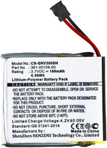 ALLC Replacement Battery for Garmin Vivoactive 3/Vivoactive 3 Music,PN:361-00108-00/361-00108-01,160mAh in Saudi Arabia