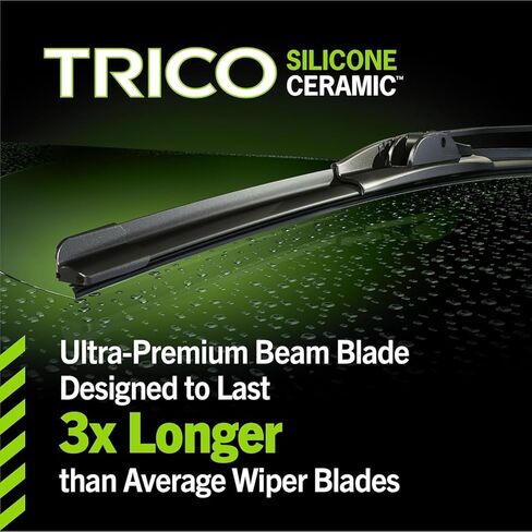 TRICO Signal Premium سيليكون 26 بوصة + 16 بوصة استبدال السيارات شفرات مساحات الزجاج الأمامي مع مؤشر الأداء التنبؤي الحصري وعمر أطول 3X لنماذج المركبات المختارة، 2 حزمة in Saudi Arabia