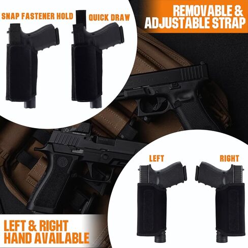 Hook and Loop Holster for Fanny Pack/Vest/Safe Door or Car-CCW Holster with Trigger Protection-Include Loop Panel in Saudi Arabia
