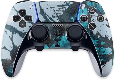 غلاف MightySkins اللامع المتوافق مع وحدة تحكم PS5 DualSense Edge - Wild Splash | لمسة نهائية لامعة واقية ومتينة شديدة اللمعان | سهل التطبيق وتغيير الأنماط | صنع في الولايات المتحدة الأمريكية in Kuwait
