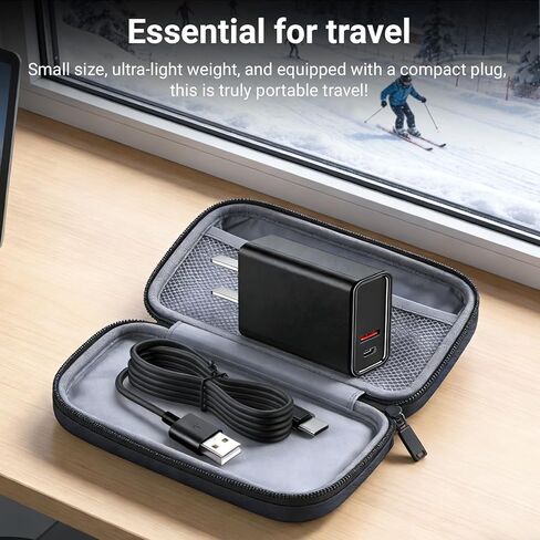 20W Fast Charger Compatible with Venustas Heated Vests, Jackets &Hoodies Dual Port Power Adapter USB-C & USB-A in Saudi Arabia