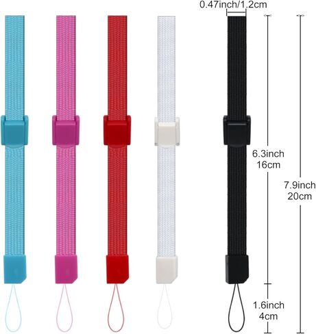 yueton 5pcs Universal Hand Wrist Strap Wristlet Wristband with Lock for Wii Remote Controller, Mobile Phone, MP3, Digital Camera in Saudi Arabia