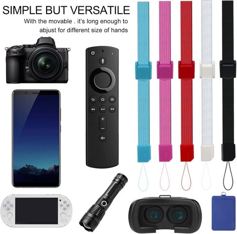 yueton 5pcs Universal Hand Wrist Strap Wristlet Wristband with Lock for Wii Remote Controller, Mobile Phone, MP3, Digital Camera in Saudi Arabia