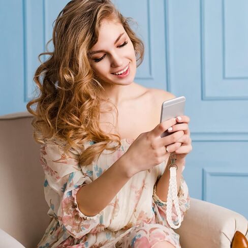 4 مجموعات من أحزمة معصم الهاتف من Macrame مع شريط حبل، شريط معصم، حبل معصم لمفاتيح الهاتف للنساء والرجال (4 ألوان) in Kuwait