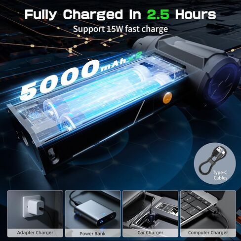 منفضة هواء مضغوط مع مصباح يدوي، منفضة هواء كهربائية 180000 دورة في الدقيقة، 4 تروس مع شاشة عرض منفضة كهربائية عالية السرعة مع فوهات متعددة الأغراض للكمبيوتر ولوحة المفاتيح والخارجية والمنزل والسيارة in Kuwait