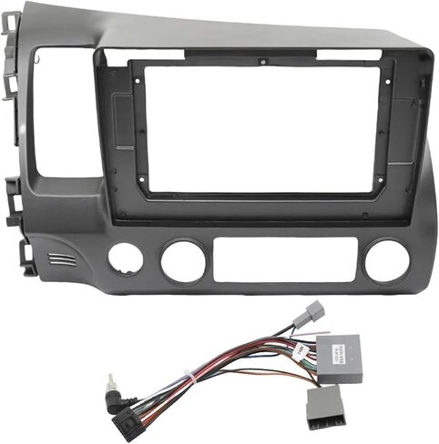 10.1 بوصة سيارة DVD الإطار الصوت داش تريم أطقم Facia Panel Radio Player Screen 2 Din متوافق مع HONDA CIVIC 2006-2011 Left Stereo (LHD إطار فقط) in Kuwait