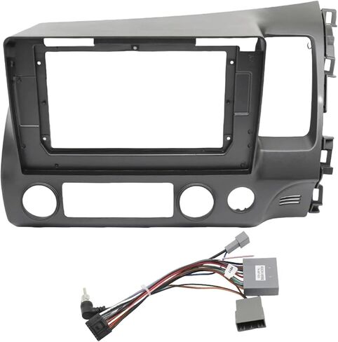 10.1 بوصة سيارة DVD الإطار الصوت داش تريم أطقم Facia Panel Radio Player Screen 2 Din متوافق مع HONDA CIVIC 2006-2011 Left Stereo (LHD إطار فقط) in Kuwait