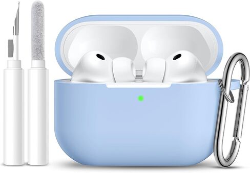 حافظة AirPods Pro 3 2025، غطاء سيليكون مقاوم للصدمات لجهاز Apple AirPods Pro 3 - مع مجموعة منظف وسلسلة مفاتيح، حافظة واقية متينة للنساء والرجال (صالة الألعاب الرياضية، في الهواء الطلق، الاستخدام اليومي) - أزرق داكن in Saudi Arabia