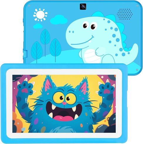 Kids Tablet 7" Tablets for Kids with Parental Control, WIFI Children’s Tablets for Toddlers with Plenty of Offline Child learning Apps Pre-installed, Toddler Tablet 3-7 Years Boy Girls Gift(Blue) in Saudi Arabia