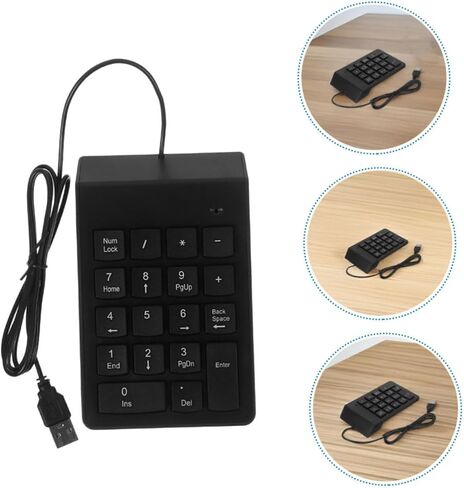 TEHAUX 2pcs USB Numeric Keypad 18-Key External Number Pad for Laptop PC Desktop, Portable Mini USB Keypad Numpad for Financial Accounting and Data Entry in Saudi Arabia
