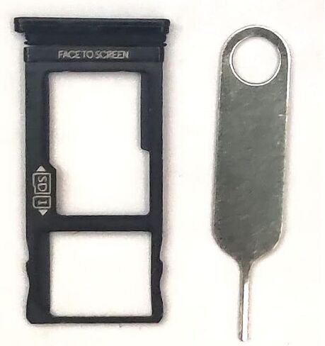 Sim Tray Card Holder SD Replacement for Motorola Moto One Action XT2013-4 XT2013 Black in Saudi Arabia