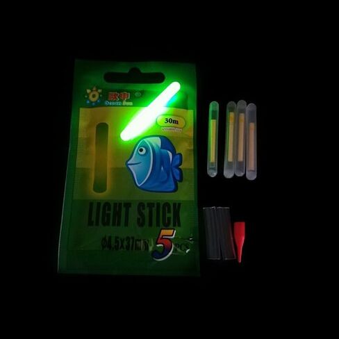 10PCS Luminous Fishing Float Glow Stick Fishing Rod Light Practical Night Fishes Artifact Glow Rods Fish Tackle in Saudi Arabia