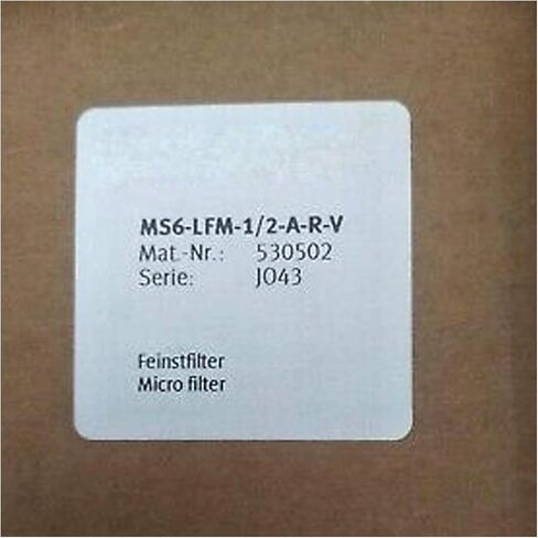 مرشح دقيق MS6-LFM-1/2-ARV 530502 معجل MS6LFM1/2ARV 530502 مختوم في صندوق ضمان لمدة سنة واحدة MS6-LFM-1/2-ARV 530502 سريع in Kuwait