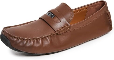 COACH Men's C Coin Leather Driver Loafers in Saudi Arabia