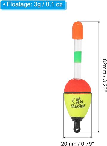 0.1oz Fishing Bobbers, 5 Pack EVA Fishing Float for Saltwater Freshwater Fishing, Yellow in Saudi Arabia