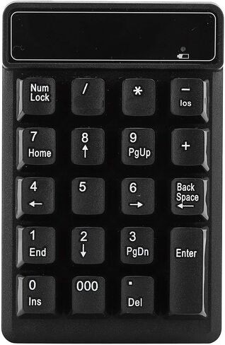 plplaaoo Bluetooth Numeric Keypad Wireless Number Pad 19 Keys with Thousands Key 10M Connection Design for Data Entry Professionals Office Home Use in Saudi Arabia