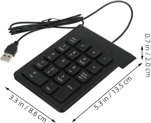 2 قطعة USB لوحة المفاتيح الرقمية 18-مفتاح لوحة الأرقام السلكية لوحة المفاتيح لأجهزة الكمبيوتر المحمول سطح المكتب الكمبيوتر محاسب الحساب المالي المحمولة لوحة المفاتيح USB in Kuwait