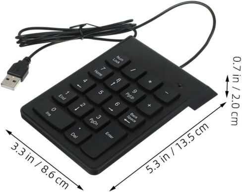 2 قطعة USB لوحة المفاتيح الرقمية 18-مفتاح لوحة مفاتيح صغيرة المحمولة السلكية لوحة الأرقام لأجهزة الكمبيوتر المحمول جهاز كمبيوتر شخصي استخدام المحاسبة المالية in Saudi Arabia