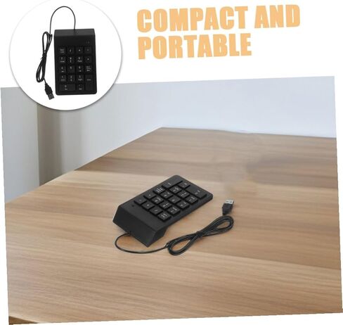 TEHAUX 2pcs USB Numeric Keypad 18-Key Silent Numpad for Financial Accounting Laptop Desktop PC Office Use in Saudi Arabia