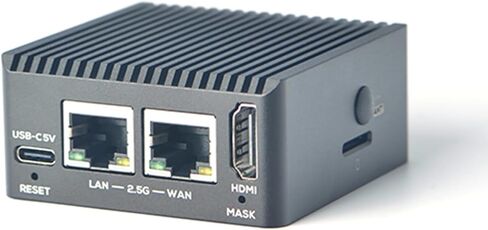 NanoPi R5C Wireless Mini OpenWrt WiFi Router, with Rockchip RK3568B2 0.8T NPU 4GB LPDDR4X RAM 32GB eMMC Flash, HDMI Dual PCIe 2.5Gbps Ethernet Ports M.2 for WiFi BT Module (4GB RAM, with WiFi Module) in Saudi Arabia