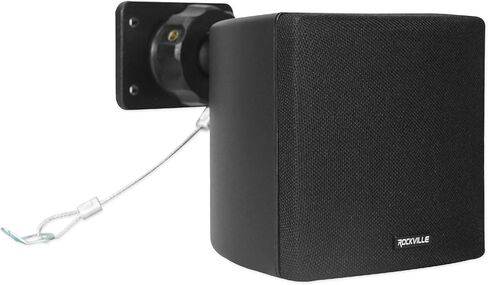 Rockville Commercial Audio Bundle: RCS350-6 350 Watt 6 Zone Amplifier, (3) Cube 3.5" Speakers, RDTS Mic Stand, RMC-XLR Microphone, VOL70100 Volume Controller, 7-Items in Saudi Arabia