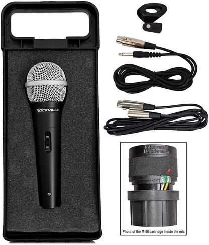 Rockville Commercial Audio Bundle: RCS350-6 350 Watt 6 Zone Amplifier, (3) Cube 3.5" Speakers, RDTS Mic Stand, RMC-XLR Microphone, VOL70100 Volume Controller, 7-Items in Saudi Arabia