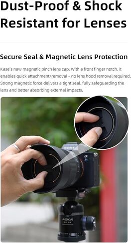 Kase Magnetic Pinch Lens Cap Plus Universal fits Wolverine, Revolution & Revolution Plus (55mm) in Saudi Arabia