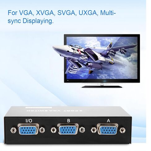 مقسم VGA يربط جهازي كمبيوتر بشاشة واحدة، التوصيل والتشغيل، لا فقدان البيانات، بيانات سريعة لـ VGA وXVGA وSVGA وUXGA والعرض in Kuwait