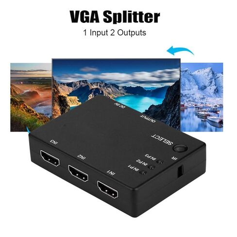 مقسم VGA يربط جهازي كمبيوتر بشاشة واحدة، التوصيل والتشغيل، لا فقدان البيانات، بيانات سريعة لـ VGA وXVGA وSVGA وUXGA والعرض in Kuwait