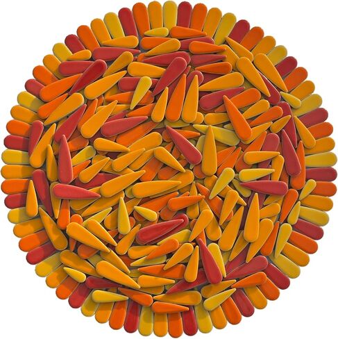 200g Petal Droplet Shaped Ceramic Mosaic Tiles for Crafts, Vibrant Colors, Iridescent & Mixtures Ceramic Tiles for Mosaic Making Kits, DIY Arts and Crafts (Dark Blue Mix) in Saudi Arabia