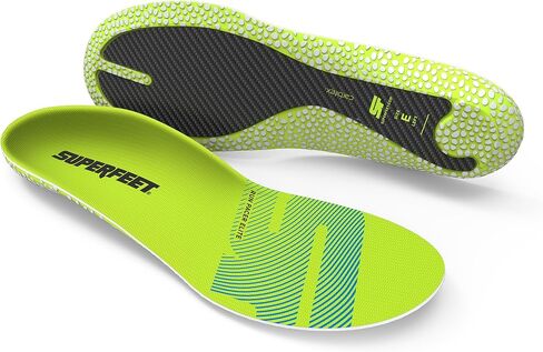 Superfeet Run Pacer Elite Insoles - Carbitex Carbon Fiber Plate for Propulsion, High-Energy SuperRev Foam for Faster, More Efficient Running, 12.5-14 Women /11.5-13 Men in Saudi Arabia