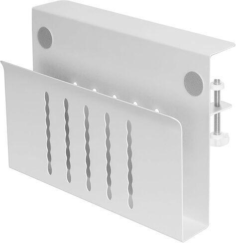 Aluminum Desk Side Laptop Mount Heat Dissipating for Better Computings Office Desk Organization Easy Install Laptop Holder No Drill in Saudi Arabia