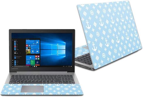 غلاف MightySkins متوافق مع Lenovo Ideapad 330 15" (2018) - مصمم باللون الأزرق الفاتح | غطاء ملتف من الفينيل واقٍ ومتين وفريد ​​من نوعه | سهل التطبيق والإزالة | صنع في الولايات المتحدة الأمريكية in Kuwait