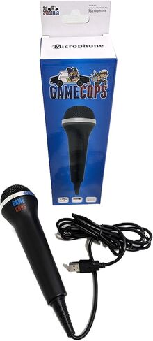 ميكروفون USB لفرقة الروك وجيتار هيرو - ميكروفون سلكي عالمي متوافق مع ألعاب PS4 وPS3 وXbox One وXbox 360 وWii وPC وMac وKaraoke - توصيل وتشغيل بسلك بطول 7 أقدام in Kuwait