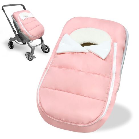 Car Seat Cover Baby Winter, Waterproof Carseat Covers Newborn Boy, Windproof Infant Car Seat Cover Warm & Breathable Use Universal Blue in Kuwait